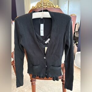 I Crew ribbed twin set